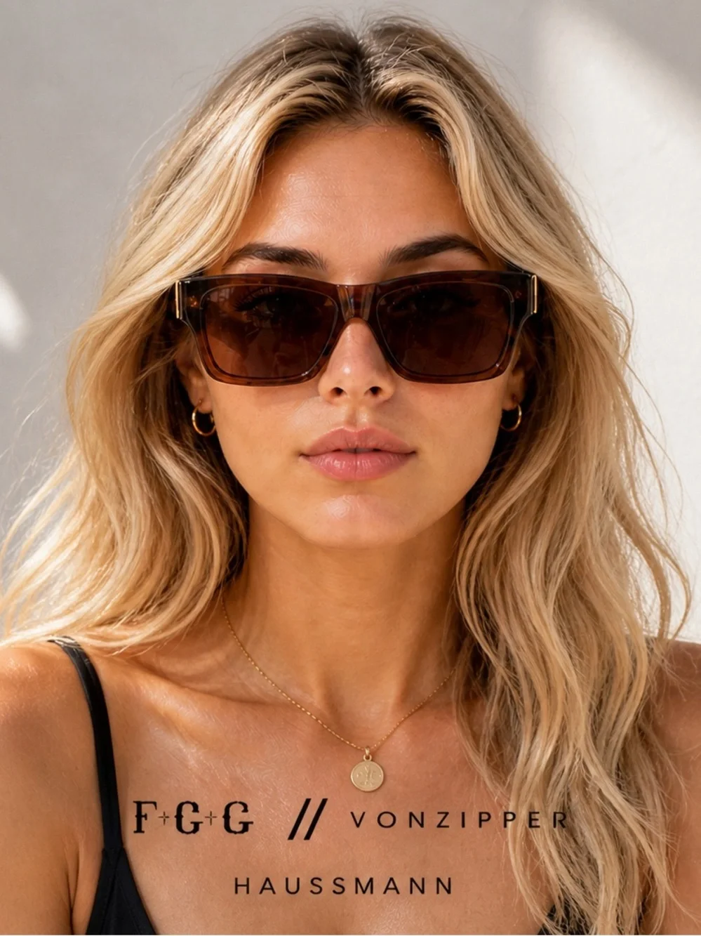 VonZipper Haussmann F+G Sunglasses Brown Oversized